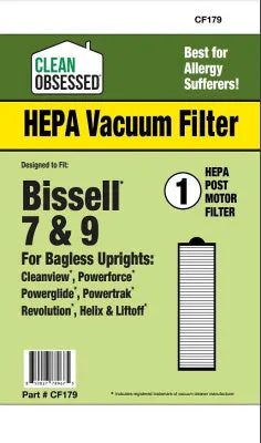 Clean Obsessed Bissell Vacuum Cleaner Filter Style 7/9/16 HEPA