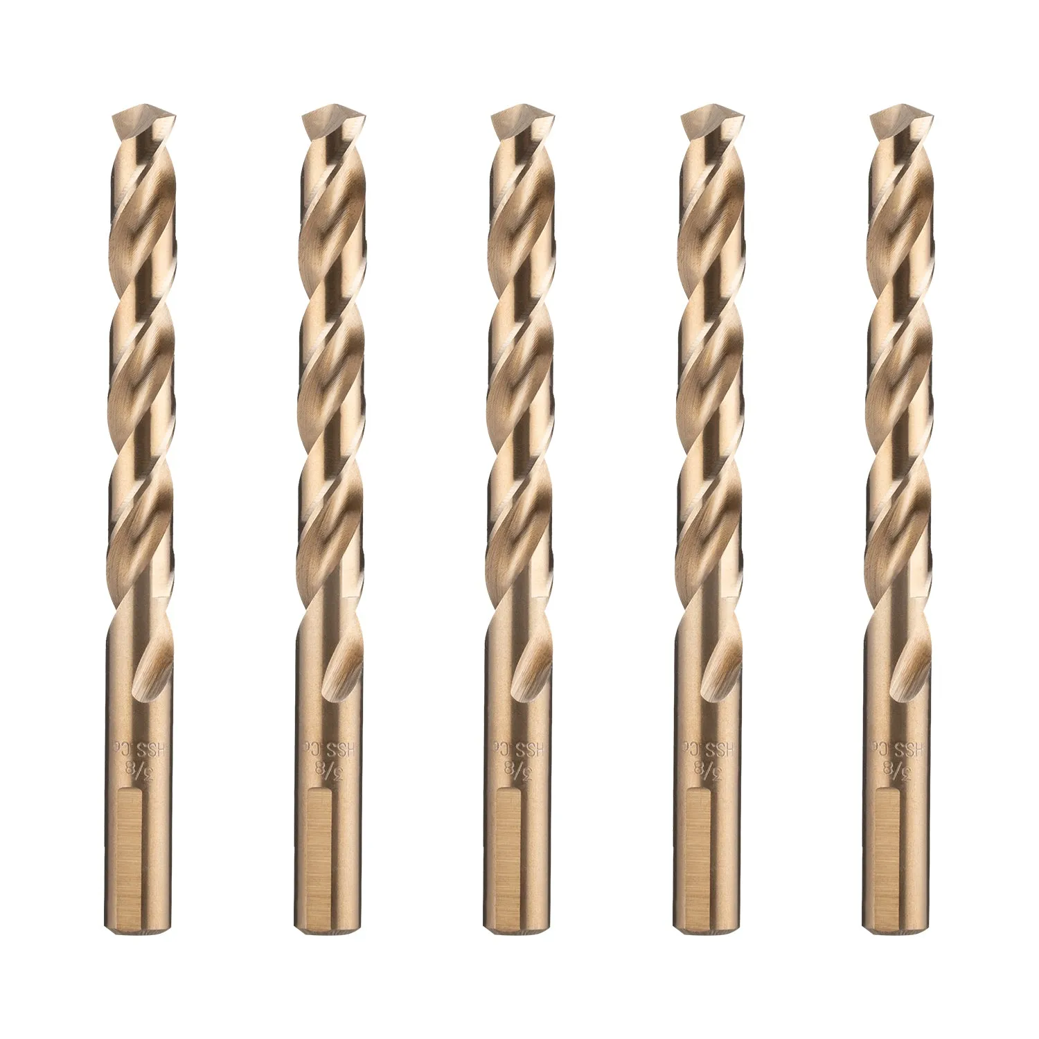 Cobalt Twist Drill Bits, High Speed Steel, for Hardened Metal, Stainless Steel