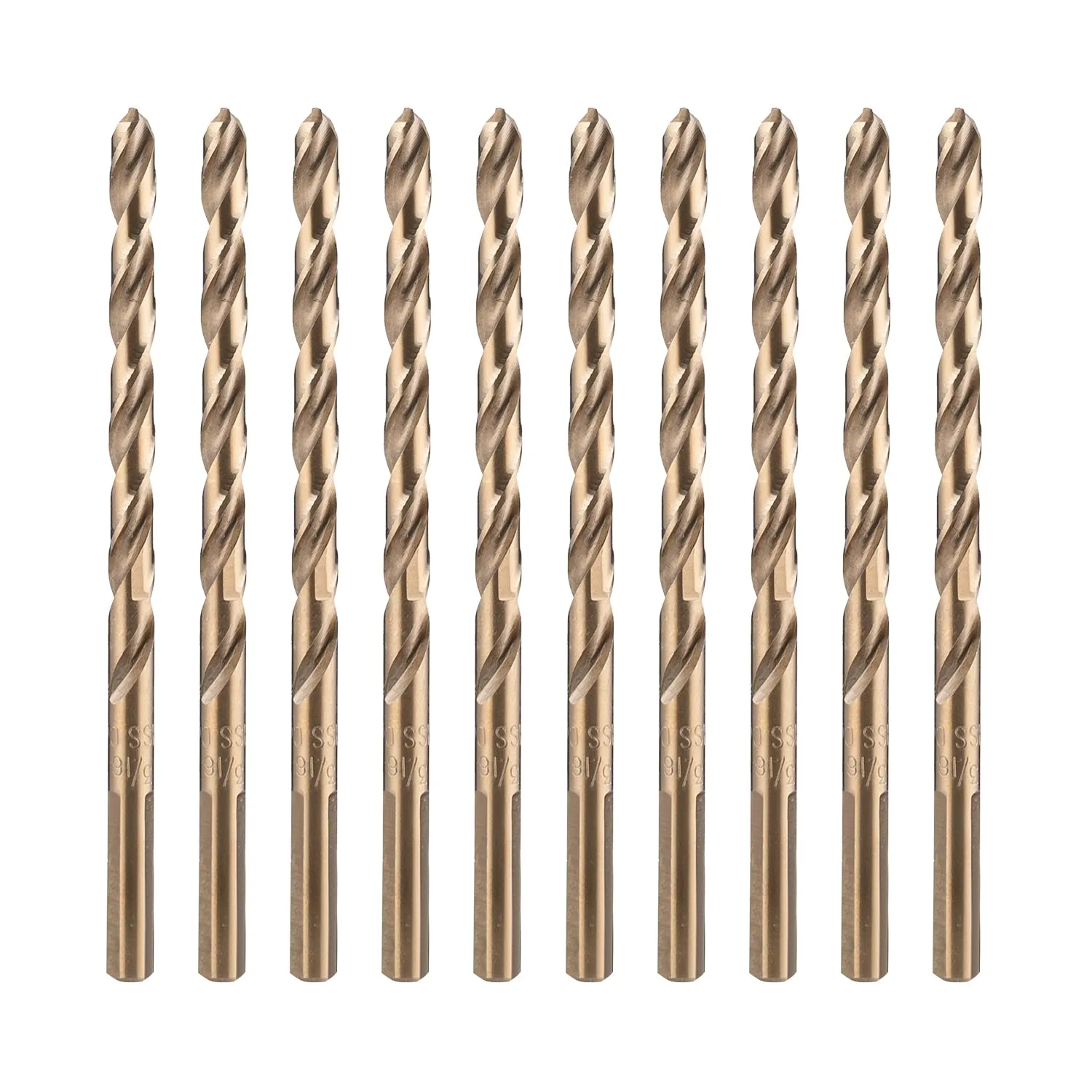 Cobalt Twist Drill Bits, High Speed Steel, for Hardened Metal, Stainless Steel