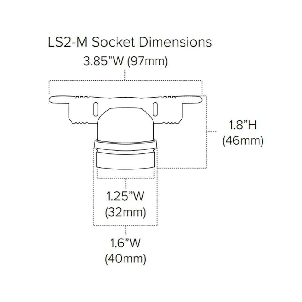 Commercial Grade LED String light, 48 Feet, 24 sockets, Non suspended, E26 Medium Base