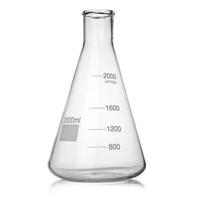 Conical Flask 2000 ml, Narrow Neck, Borosilicate Glass