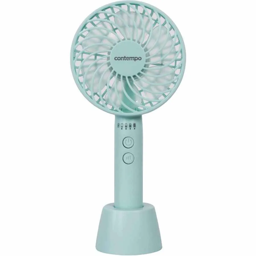 Contempo 10cm Rechargeable Handheld Fan - Mint