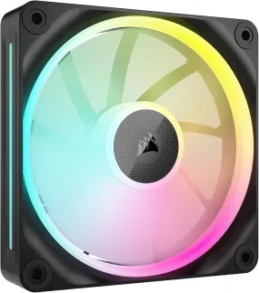 Corsair iCUE LINK LX120 RGB 120mm PWM Fan - Single Pack, Dual Light Loops, AirGuide Technology - Black