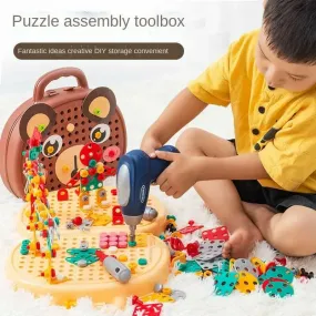 Creative Puzzle Blocks Screwdriver & Electric Drill Set