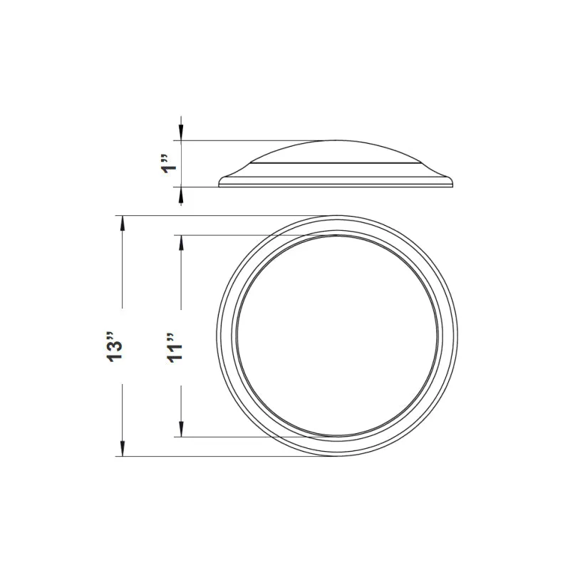 DLS12 12" 30W LED High-Performance Disc Light, CCT