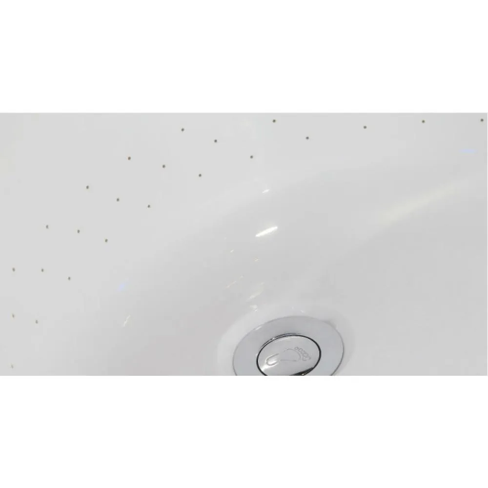 EAGO AM1900 74" White Free Standing Air Bubble Bathtub