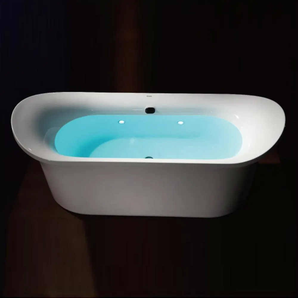 EAGO AM1900 74" White Free Standing Air Bubble Bathtub