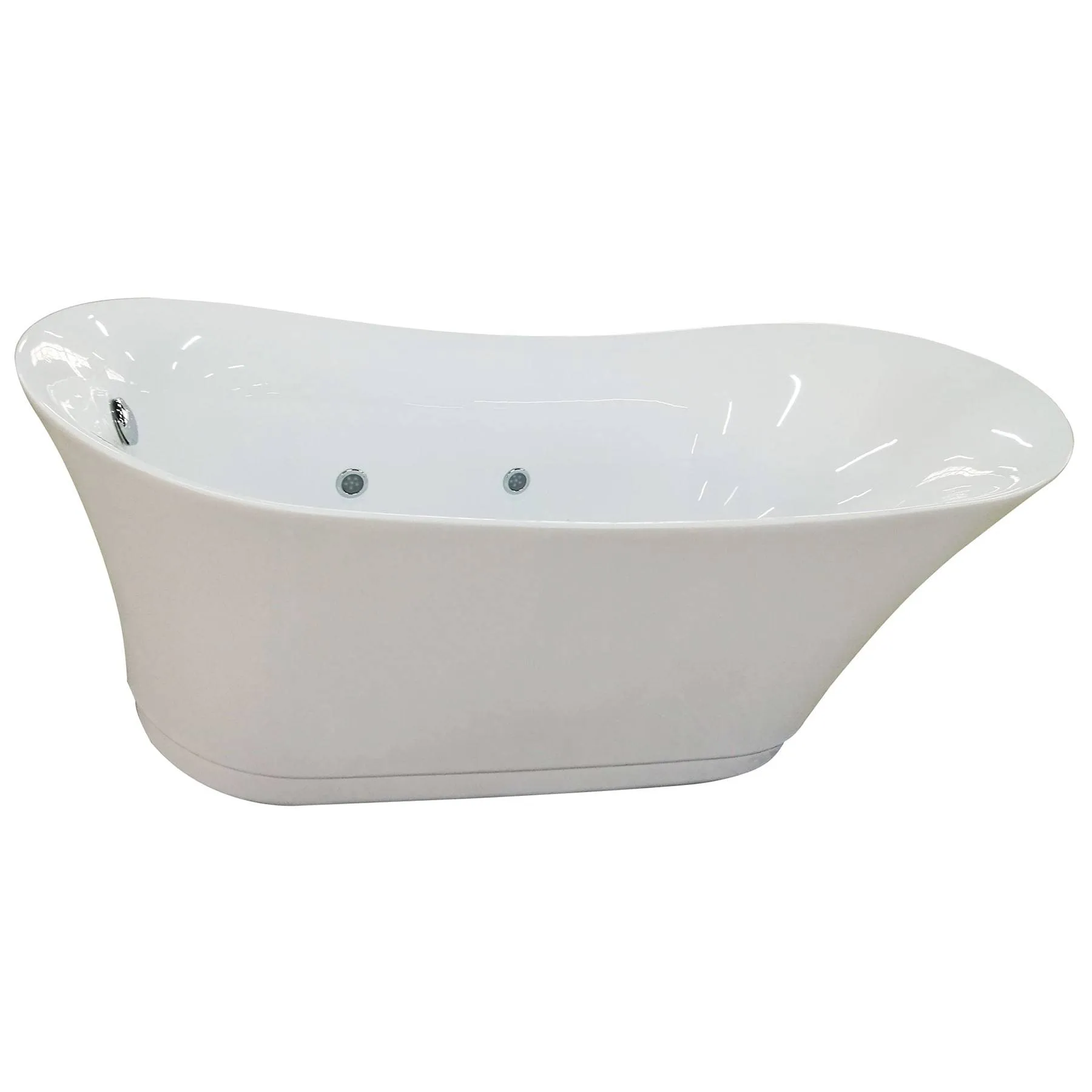 EAGO AM2140 6 Foot White Free Standing Air Bubble Bathtub