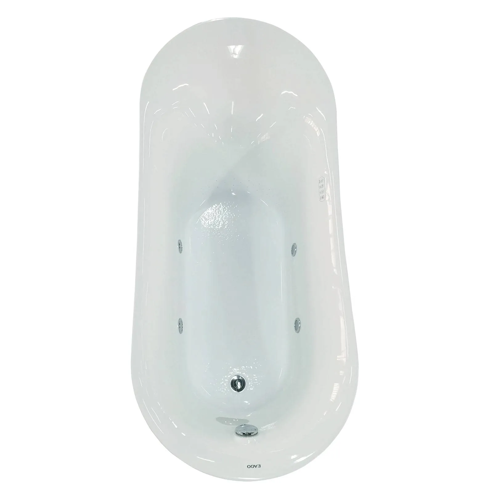 EAGO AM2140 6 Foot White Free Standing Air Bubble Bathtub