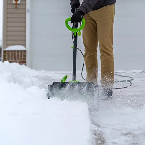 Earthwise SN70016 Electric Corded 12Amp Snow Shovel, 16" Width, 430lbs/Minute