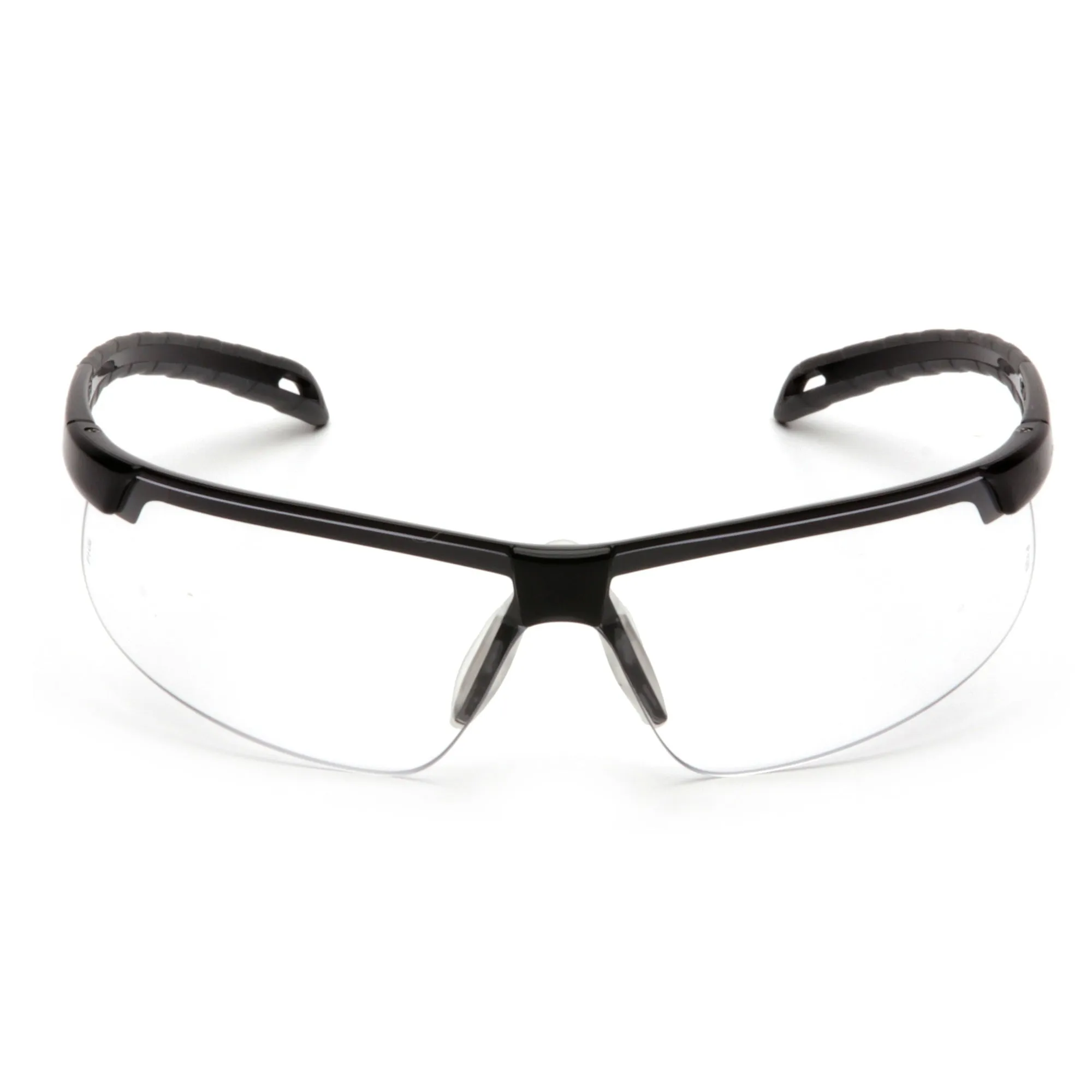 Ever-Lite Safety Glass, Clear H2MAX Anti-Fog Lens with Black Frame, SB8610DTM, 1 Pair