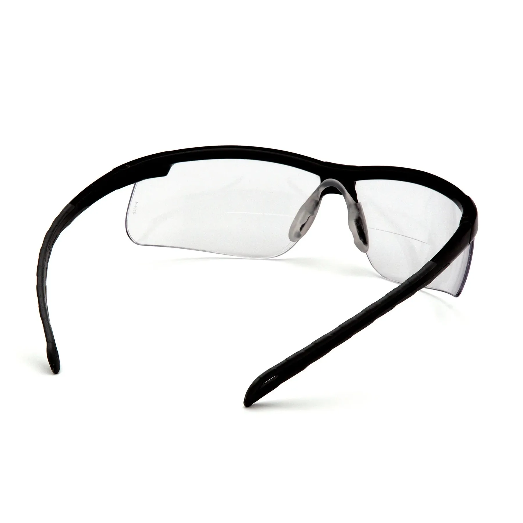 Ever-Lite Safety Glass Reader  1.5, Clear H2MAX Anti-Fog Lens with Black Frame, SB8610R15TM, 1 Pair