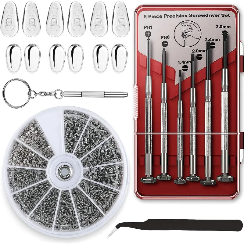 Eyeglass Repair Kit 3 in 1 Micro Screwdriver and Precision Screwdriver Set