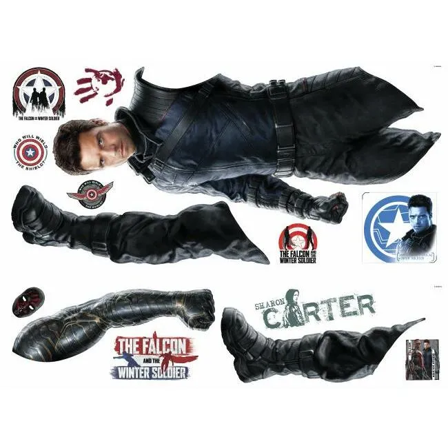 Falcon And The Winter Soldier Winter Soldier Peel and Stick Giant Wall Decal