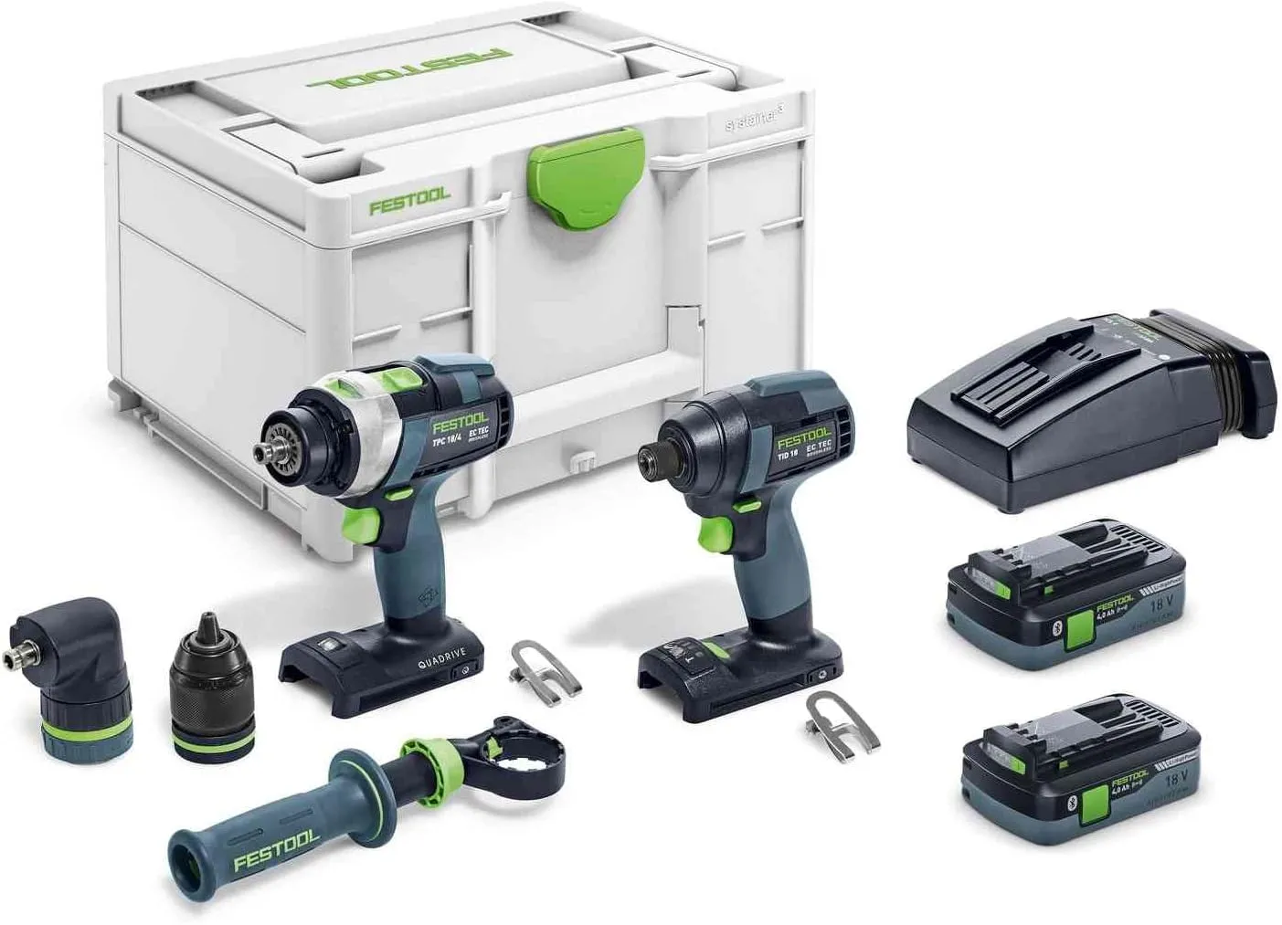 Festool 577616 Impact Driver and Drill set TID 18 HPC I-Set TPC 18/4