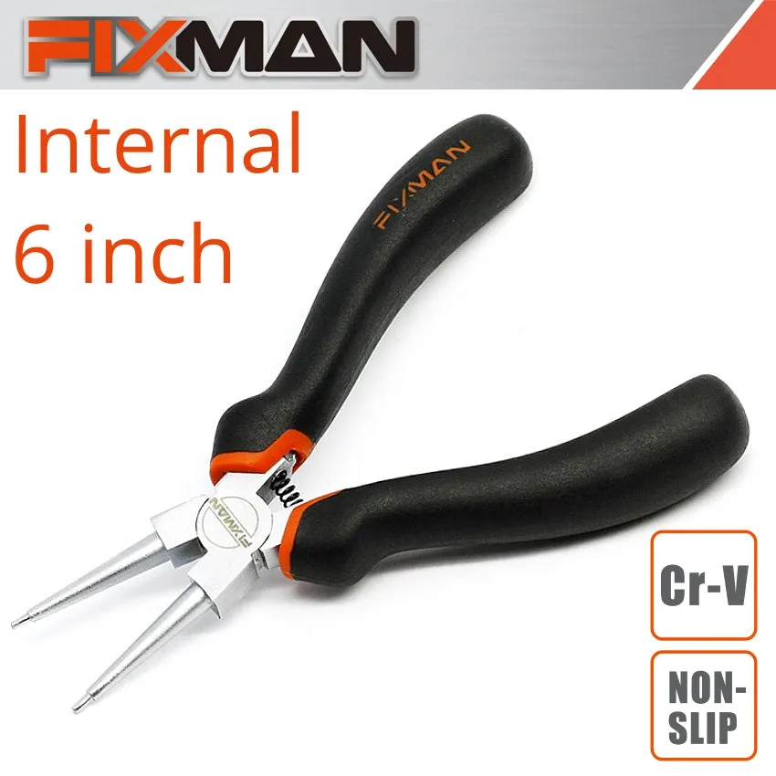 FIXMAN FIXMAN STRAIGHT INTERNAL CIRCLIP PLIERS 155MM 6' FIX A0601