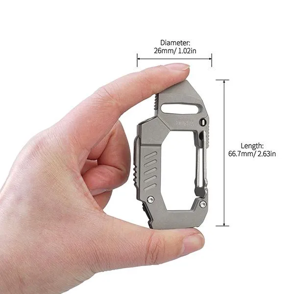 FL10 Titanium EDC Carabiner Flashlight