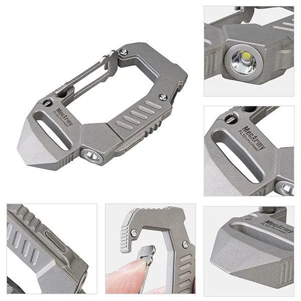 FL10 Titanium EDC Carabiner Flashlight