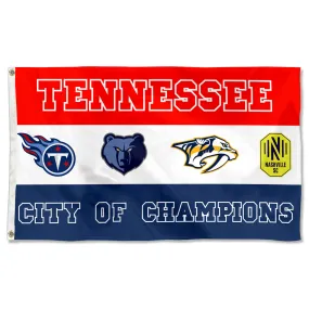 Fyon City of Tennessee Champions Sports Fans Team Flag  banner