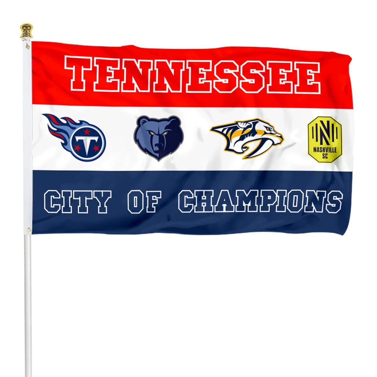 Fyon City of Tennessee Champions Sports Fans Team Flag  banner