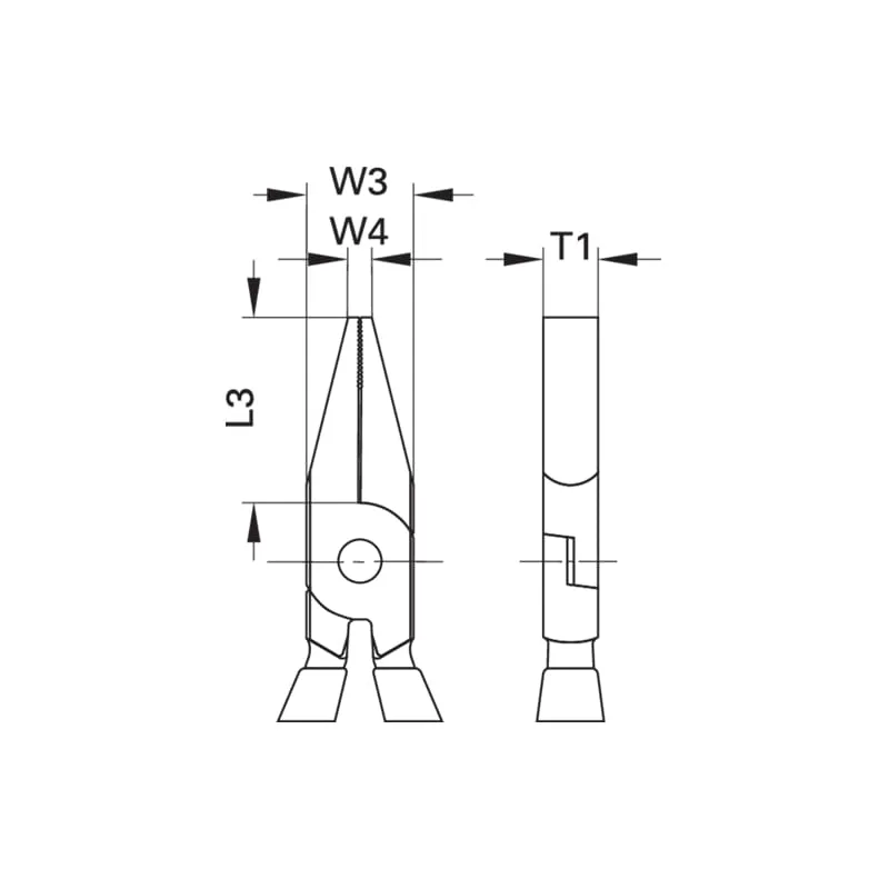 Gedore 6711690 Flat Nose Pliers 140 mm