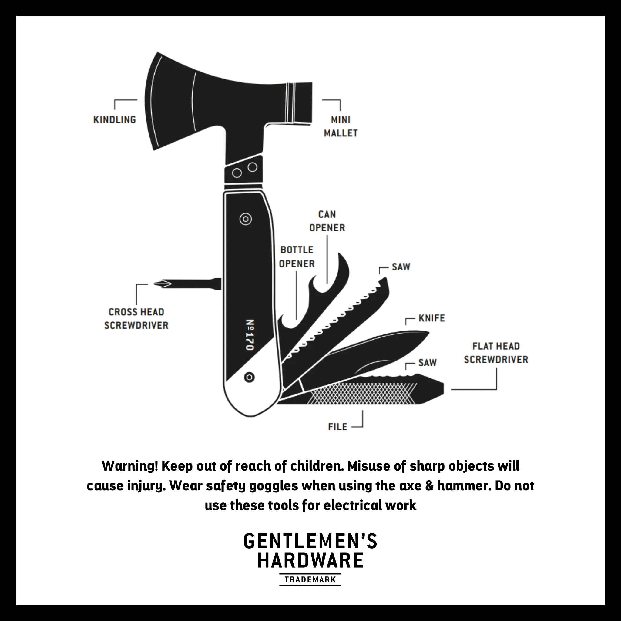 Gentlemen's Hardware Axe Multi-Tool