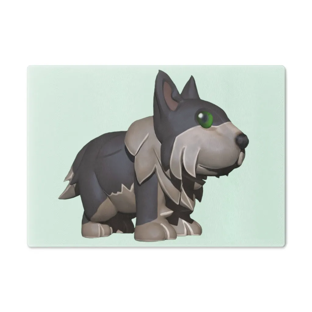 Grey Dog Cutting Board