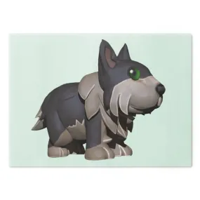 Grey Dog Cutting Board