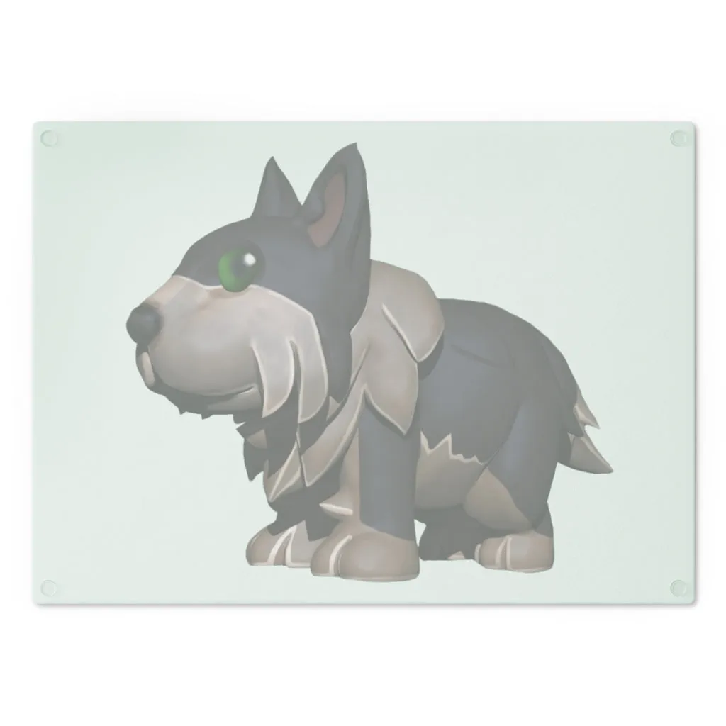 Grey Dog Cutting Board