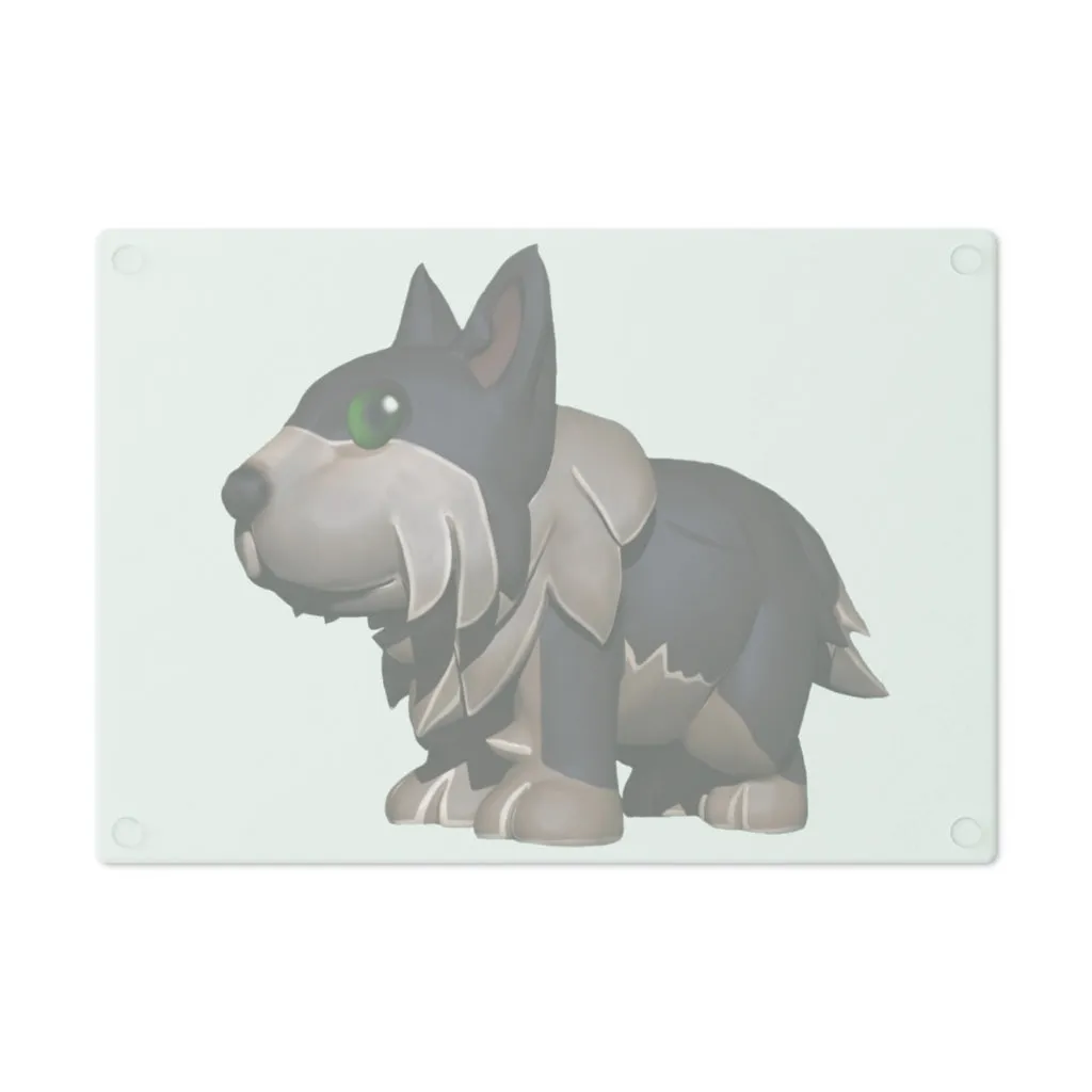 Grey Dog Cutting Board