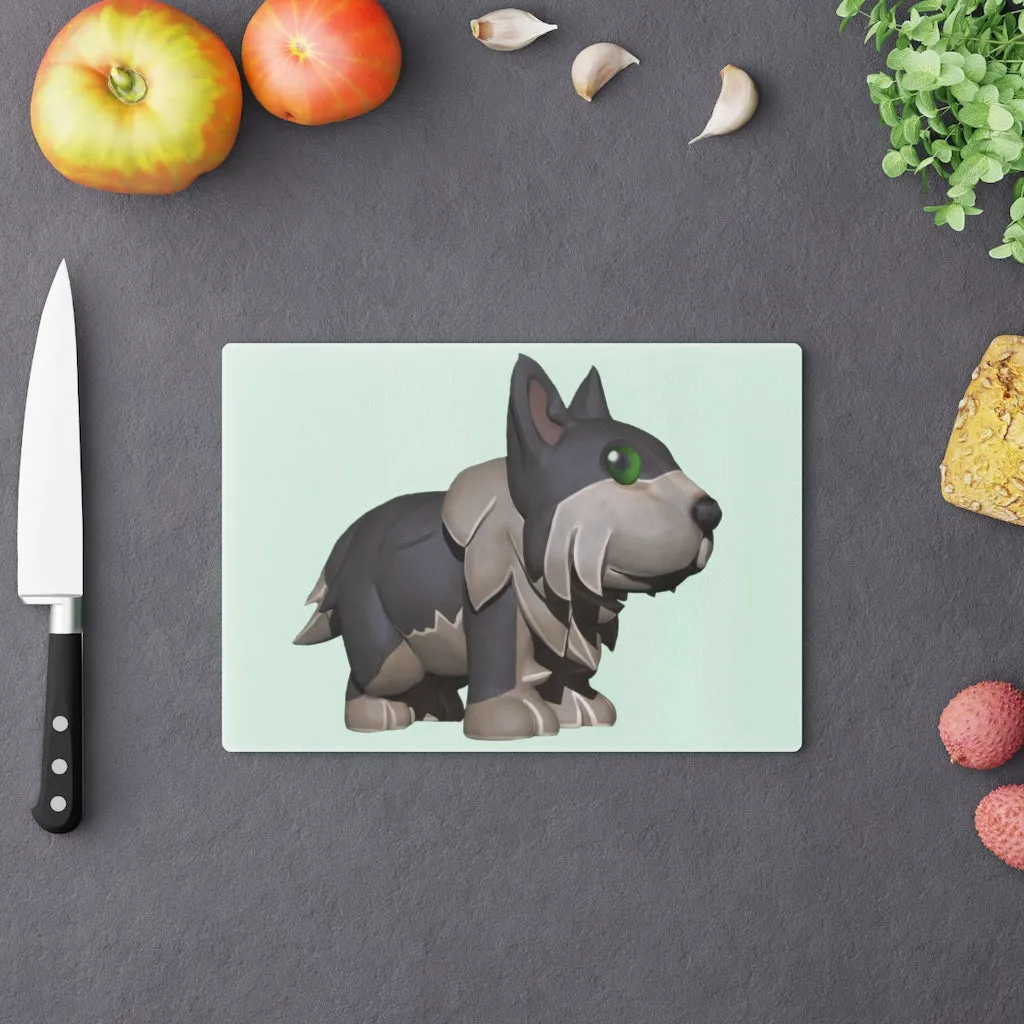 Grey Dog Cutting Board