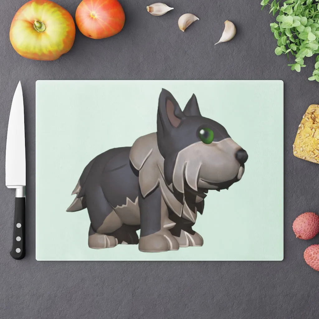 Grey Dog Cutting Board