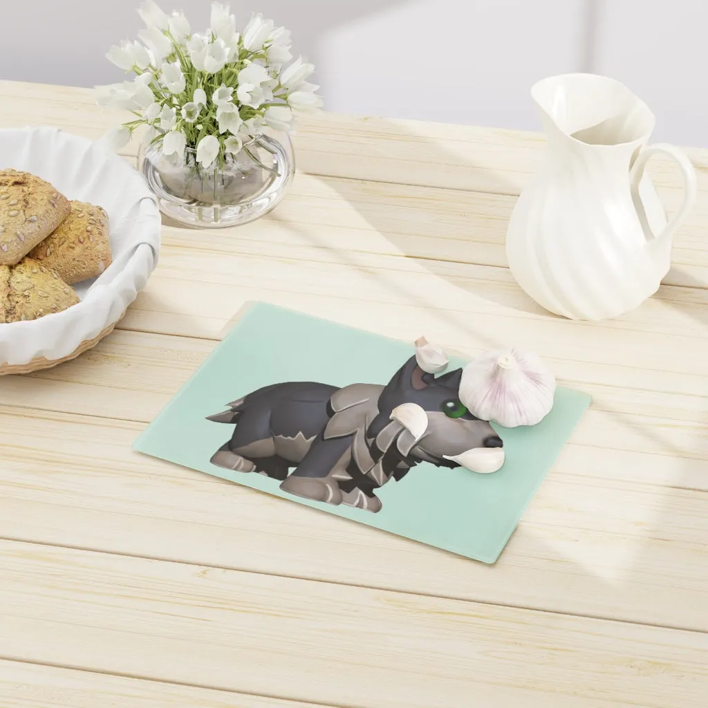 Grey Dog Cutting Board