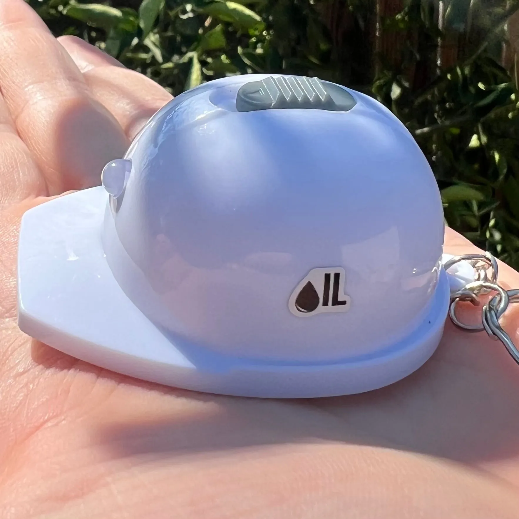 Hard Hat flashlight/ bottle opener/ keychain White. Oilfield