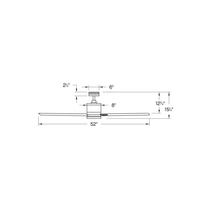 Hinkley 902152F Vail 52" Outdoor Ceiling Fan with LED Light Kit