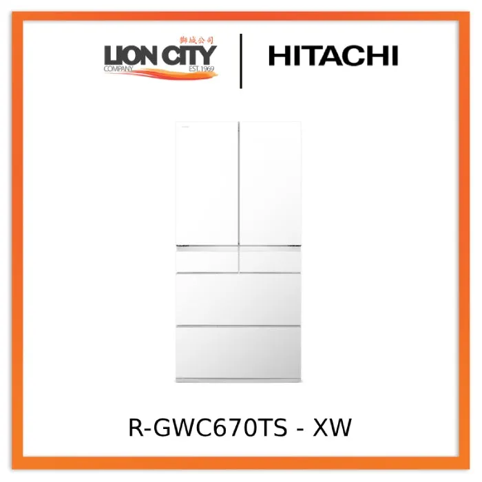 Hitachi R-GWC670TS - XK / XW 525L 6 Door Fridge