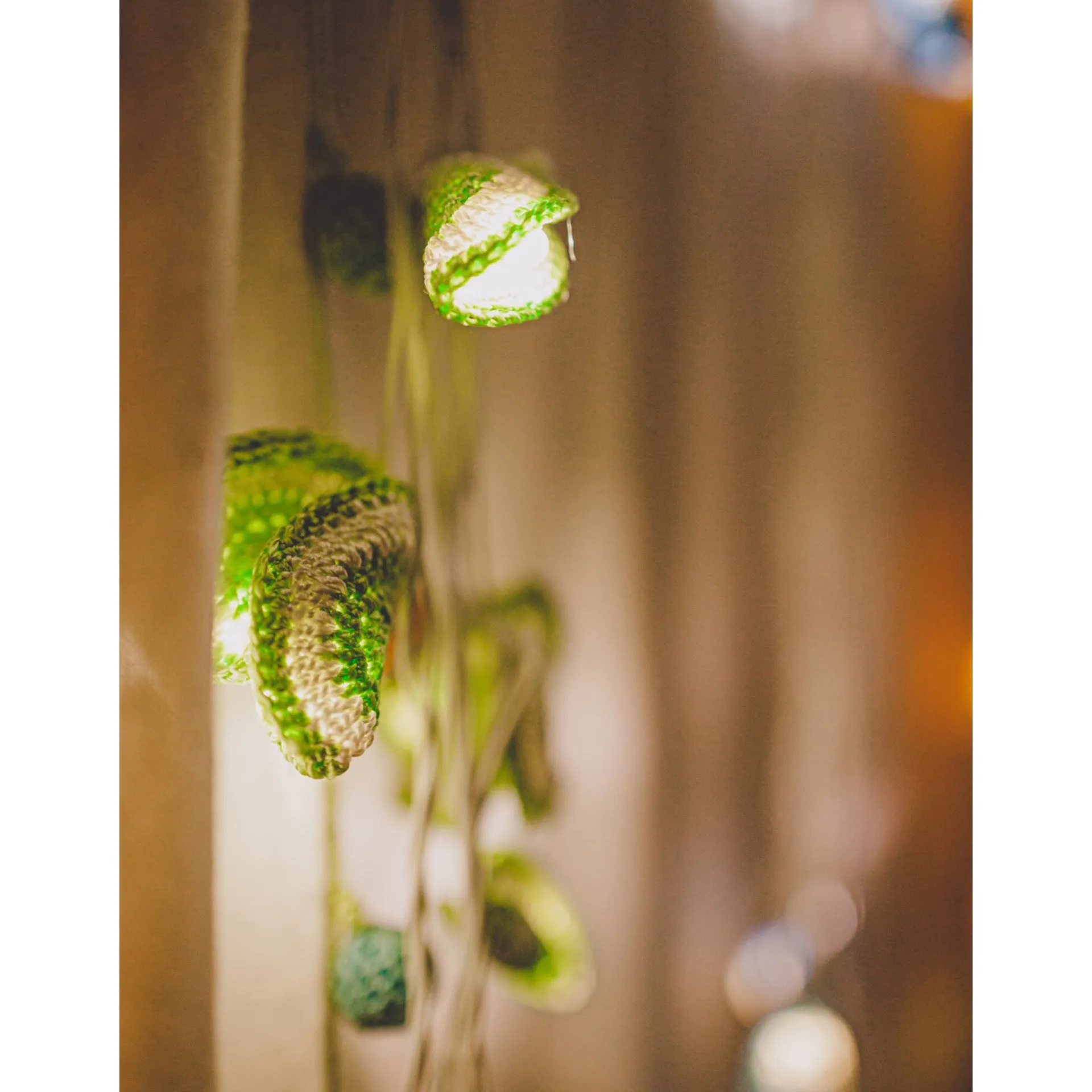 Home Decor LED String Lights ~ Green Lily Bougainvillea