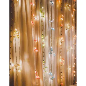 Home Decor LED String Lights ~ Purple Lily Bougainvillea