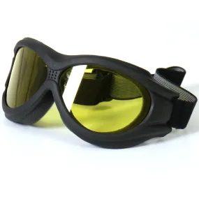 Hot Leathers Big Ben Goggles with Yellow Lenses