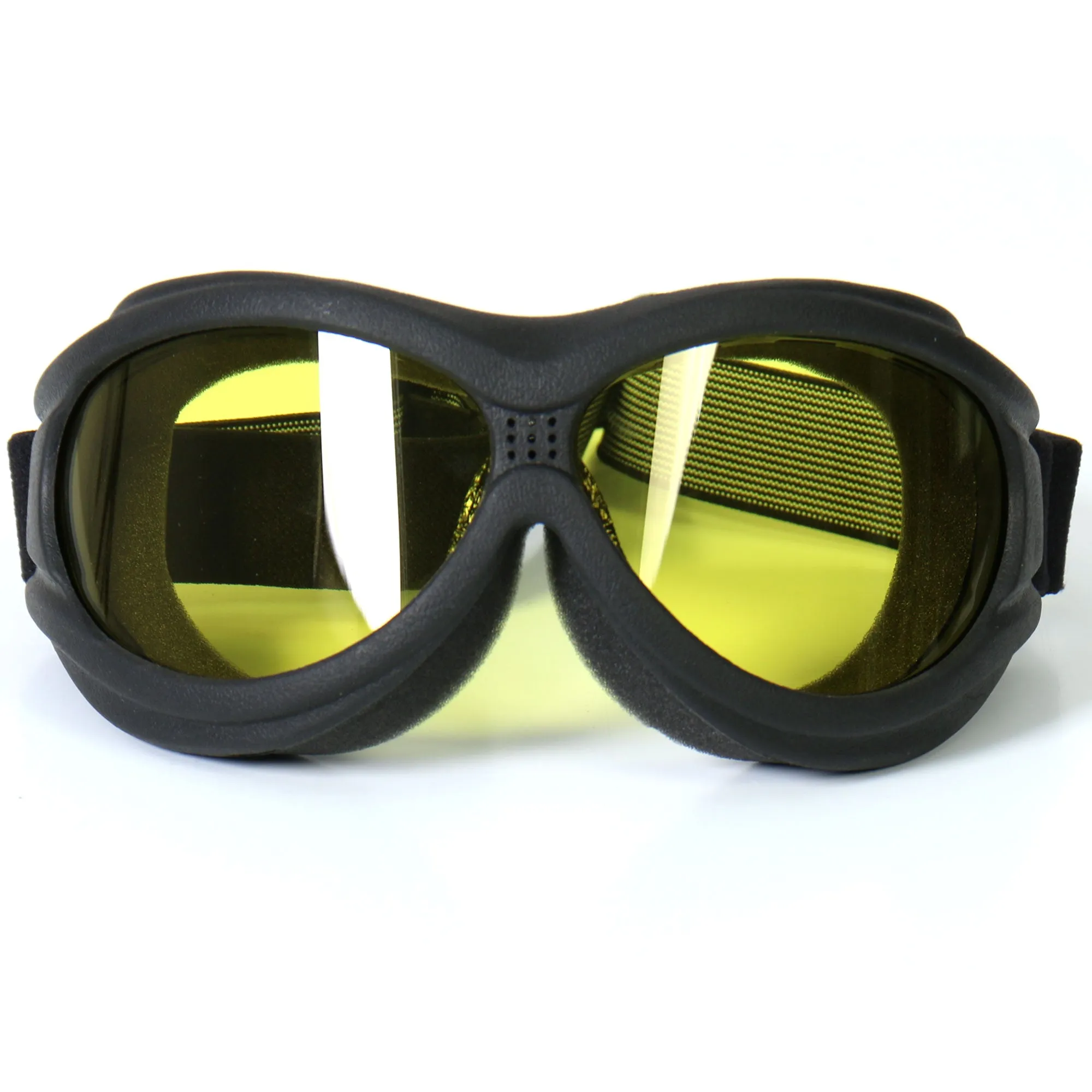 Hot Leathers Big Ben Goggles with Yellow Lenses