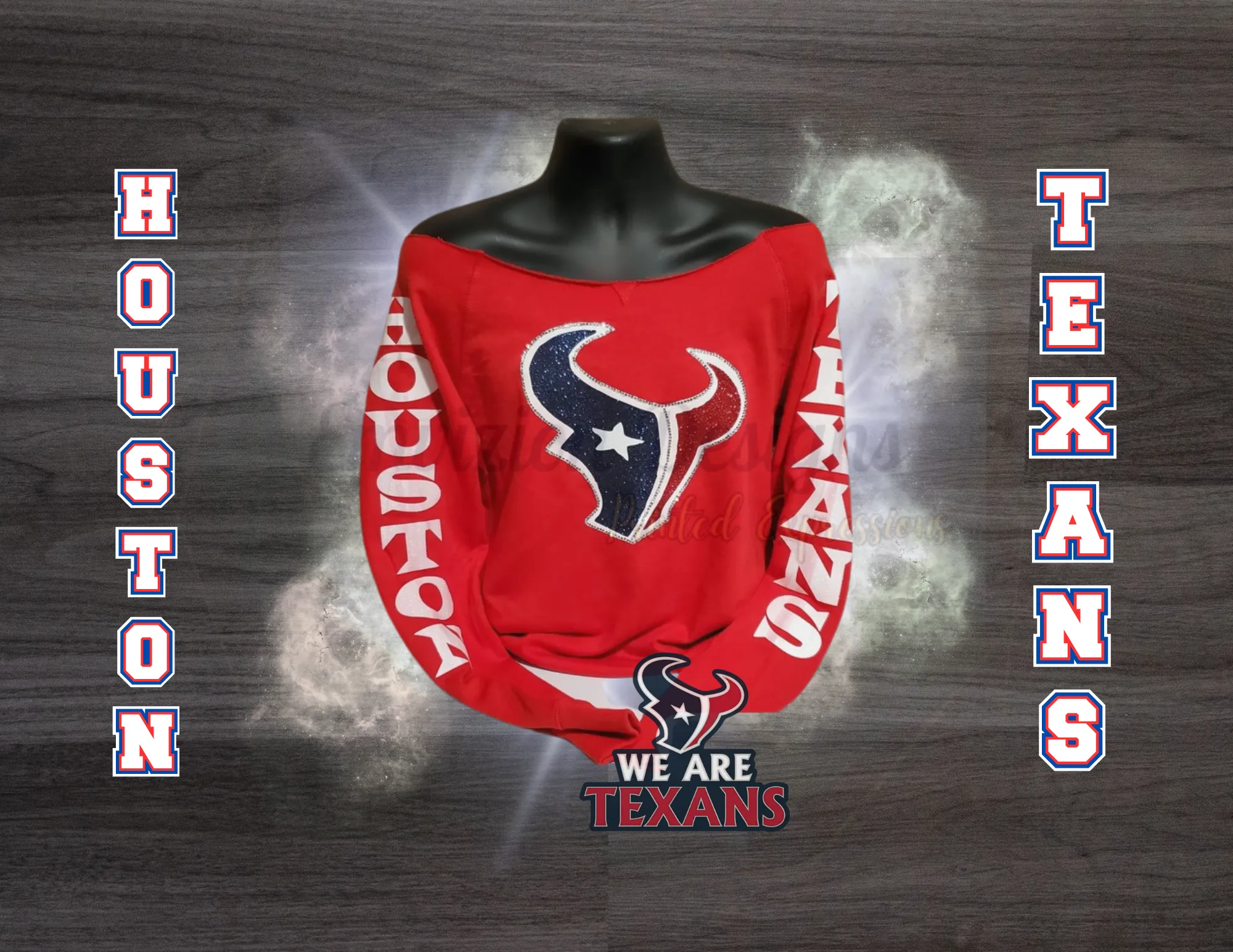 HOUSTON TEXANS BLING SWEATER