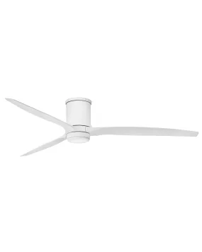 Hover Flush 72" Ceiling Fan in Matte White