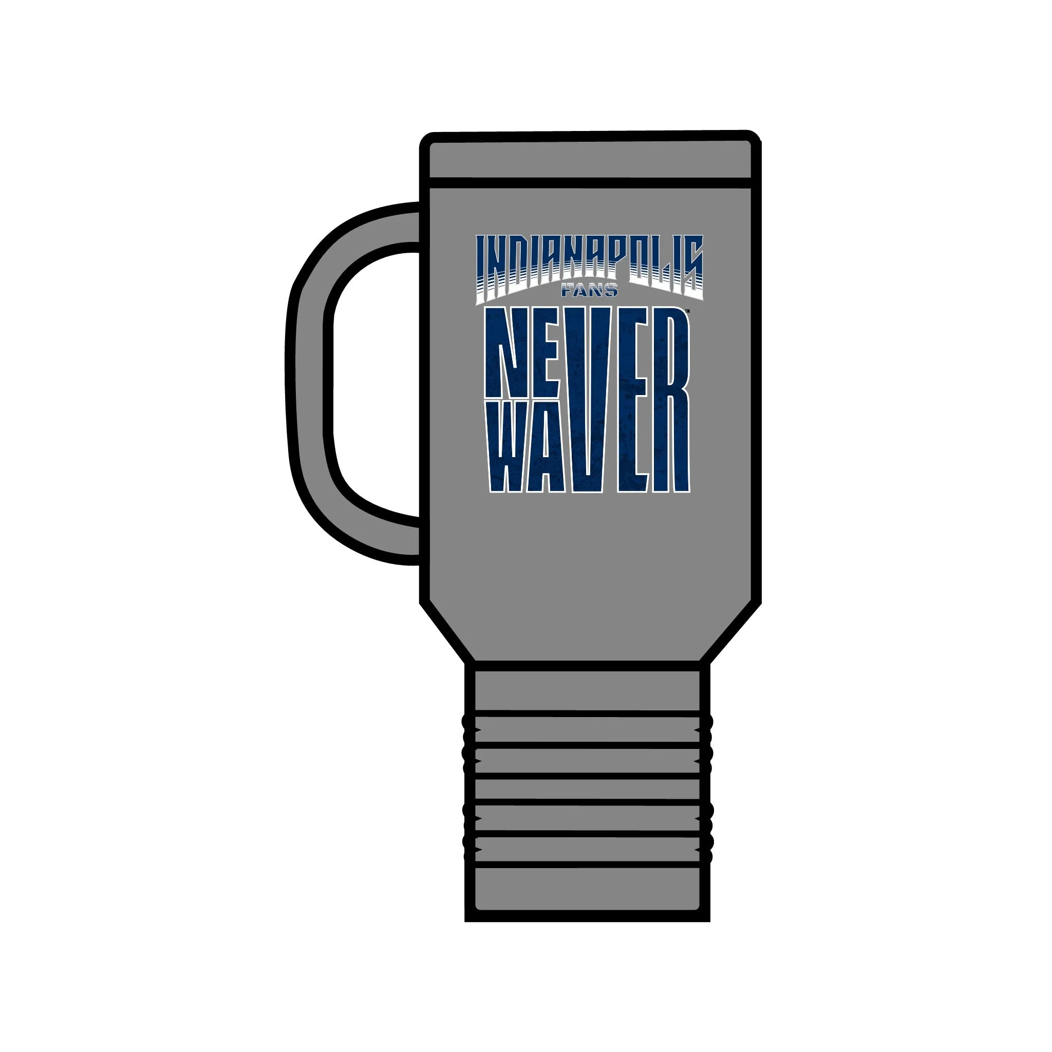 Indianapolis Fans Never Waver Insulated Travel Mug, 40oz