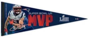 Julian Edelman Super Bowl LIII (2019) MVP New England Patriots Premium Felt Collector's Pennant - Wincraft