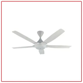 KDK K14QF-WT 140cm/56 Inch Remote Control Type with DC Motor Ceiling Fan (White)