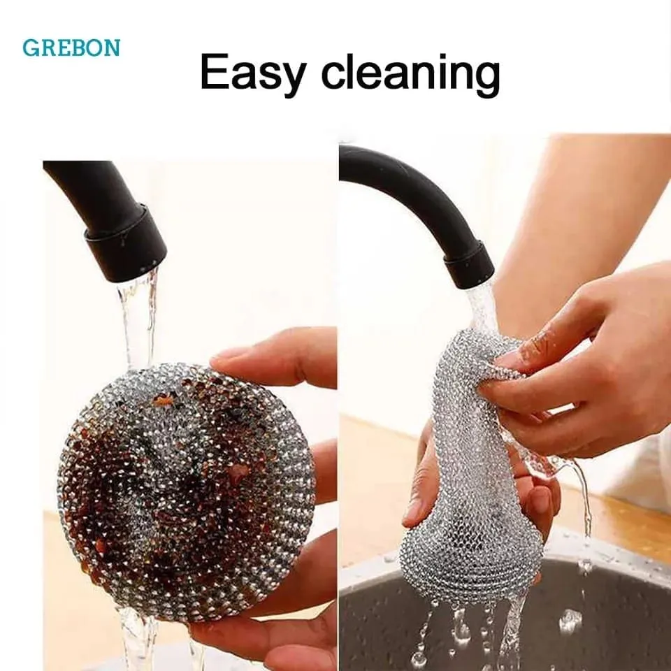 Kitchen Pot Cleaning Scrubbing Brush, Dish Bowl Washing Cleaner, Scourer For Cookware Cleaning, Pan Cleaning Scrubber