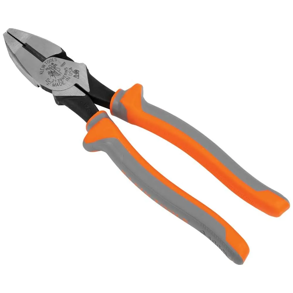 Klein 2139NERINS Insulated Pliers, Side Cutters, 9"