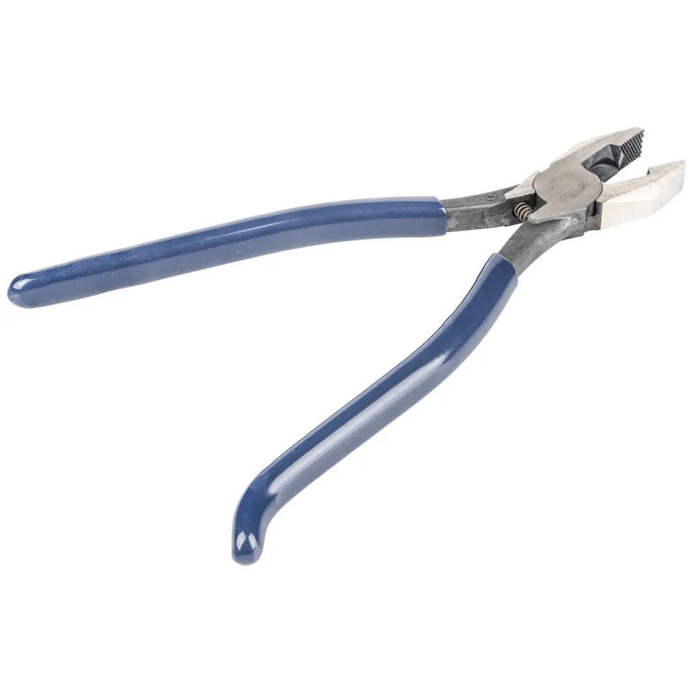 Klein D201-7CSTLFT Ironworker's Rebar Pliers, Left Handed, Spring Loaded, 9"