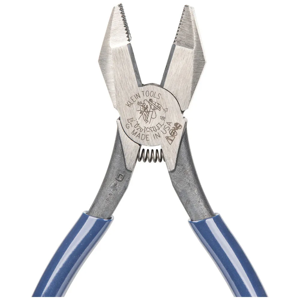 Klein D201-7CSTLFT Ironworker's Rebar Pliers, Left Handed, Spring Loaded, 9"