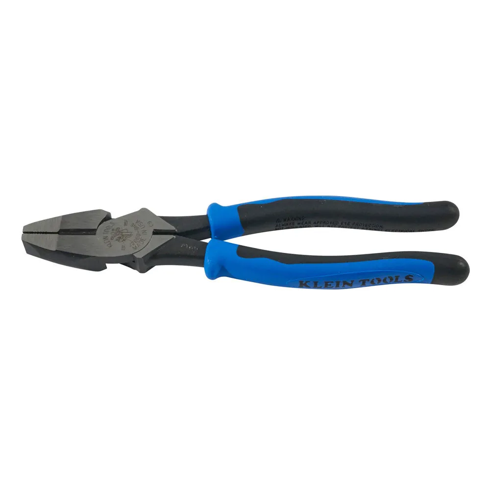 Klein Tools J2000-9NE Lineman's Pliers, 9", Journeyman Handle